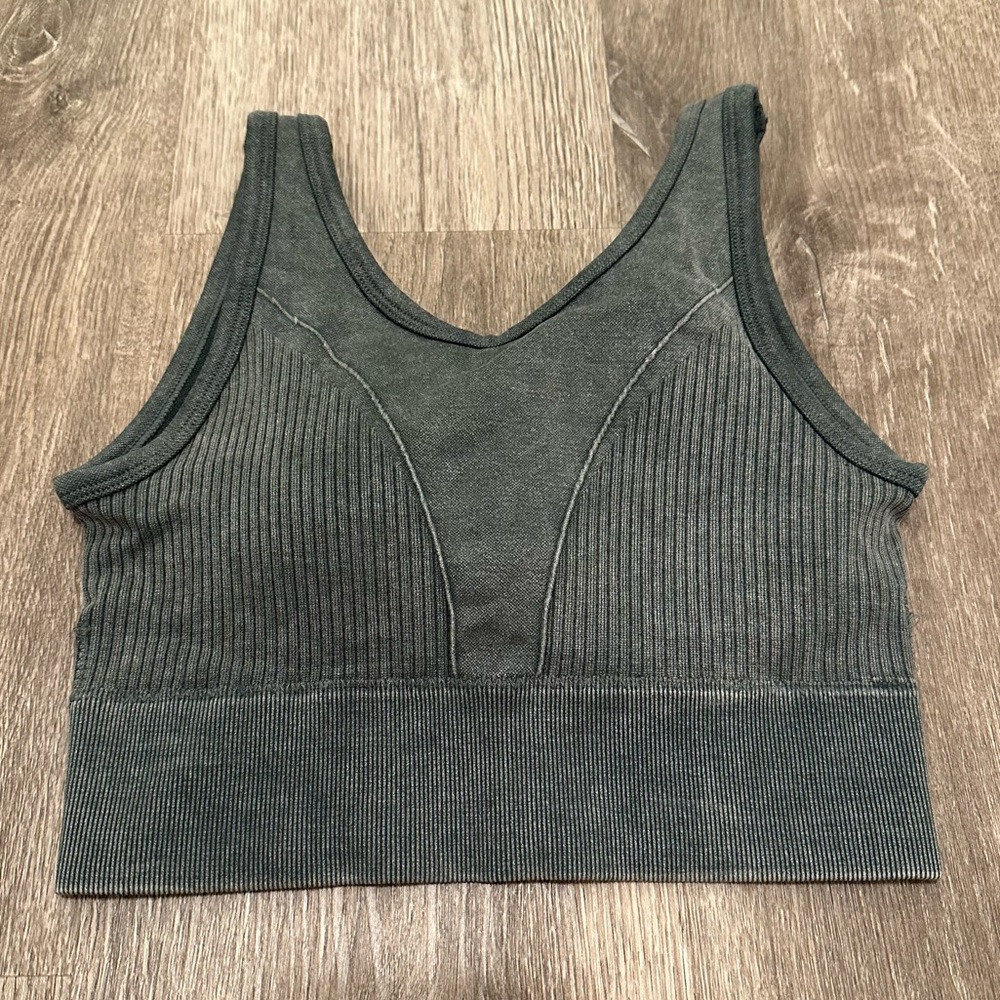 🔴MORERA Seamless Greenish Grey Sports Bra